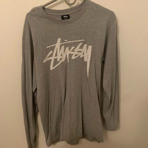 Mens stussy medium long sleeve t-shirt